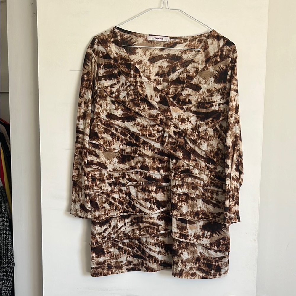 Tie-Dye Brown Women's Top